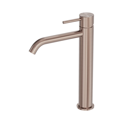 Zen SS316L Tall Basin Mixer Brushed Bronze