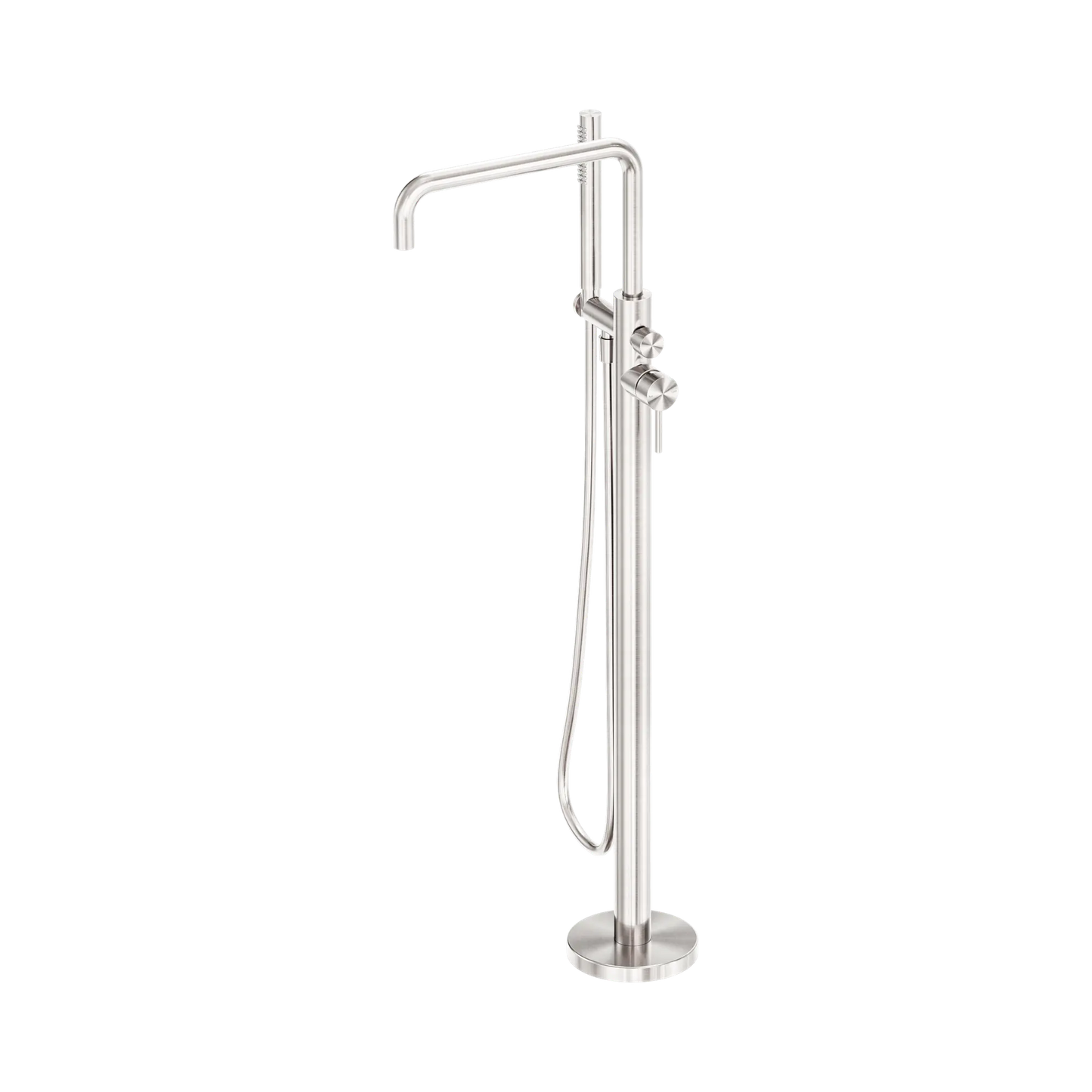 Zen SS316L Freestanding Bath Mixer Brushed Nickel