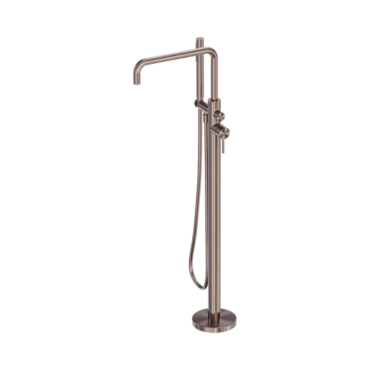 Zen SS316L Freestanding Bath Mixer Brushed Bronze