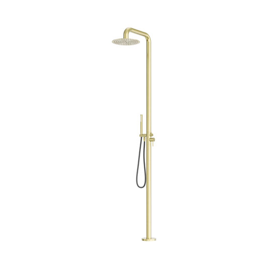 Zen SS316L Outdoor Freestanding Shower Column Brushed Gold