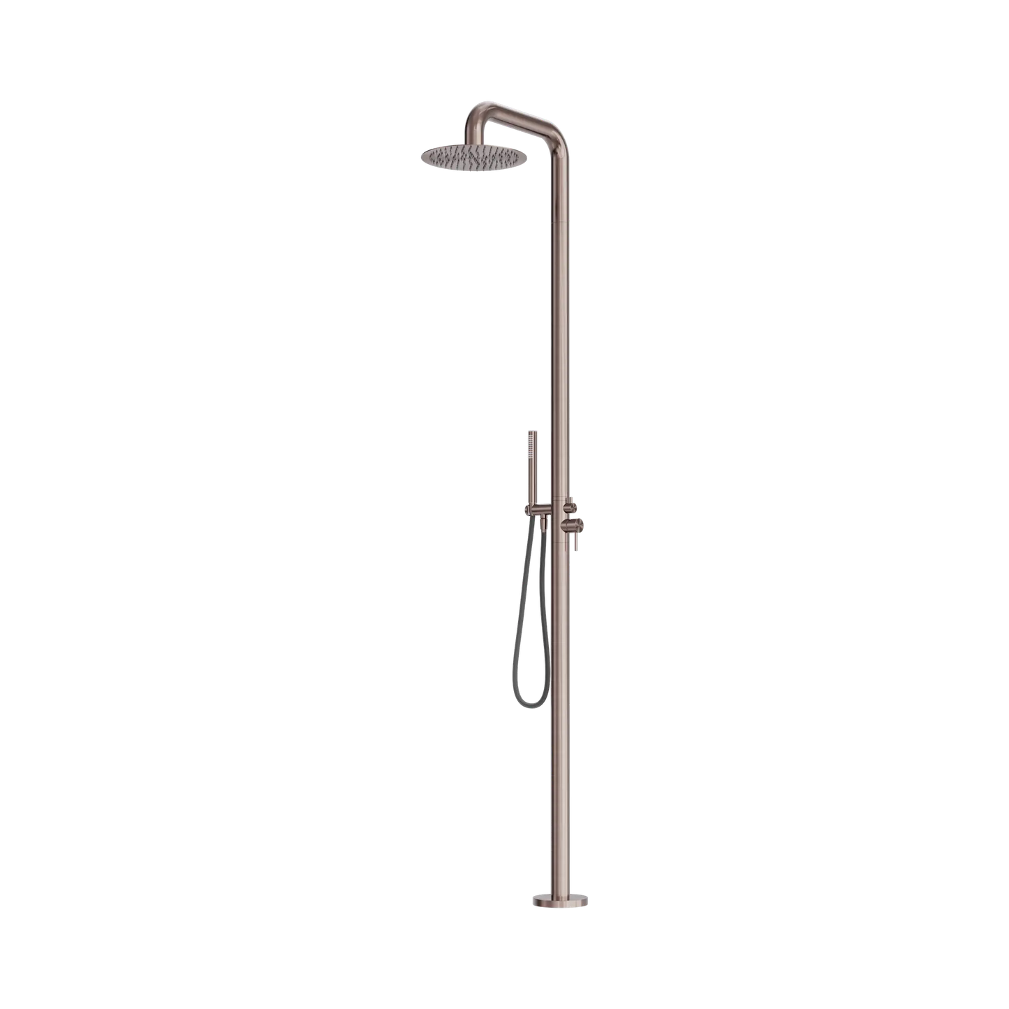 Zen SS316L Outdoor Freestanding Shower Column Brushed Bronze