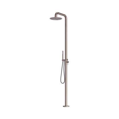Zen SS316L Outdoor Freestanding Shower Column Brushed Bronze