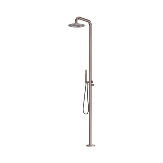 Zen SS316L Outdoor Freestanding Shower Column Brushed Bronze