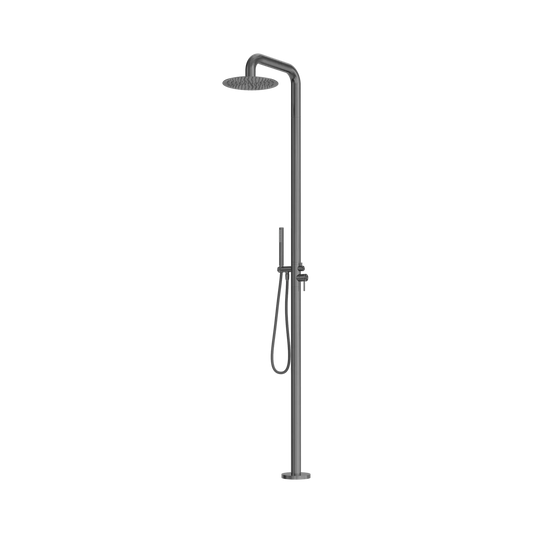 Zen SS316L Outdoor Freestanding Shower Column Graphite