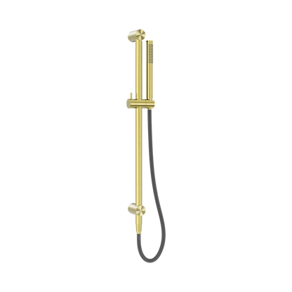 Zen SS316L Shower Rail With Outdoor Shower Hose Brushed Gold