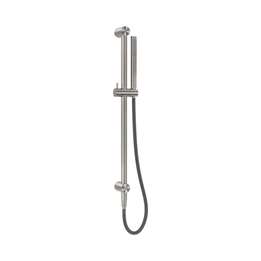 Zen SS316L Shower Rail With Outdoor Shower Hose Brushed Nickel