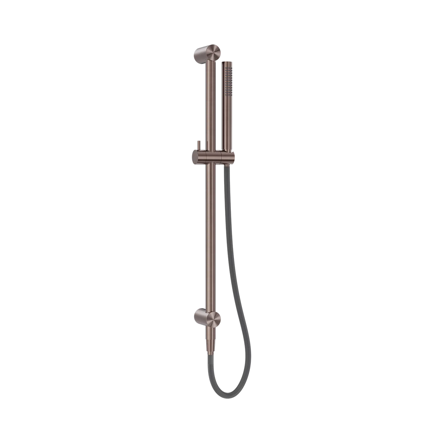 Zen SS316L Shower Rail With Outdoor Shower Hose Brushed Bronze