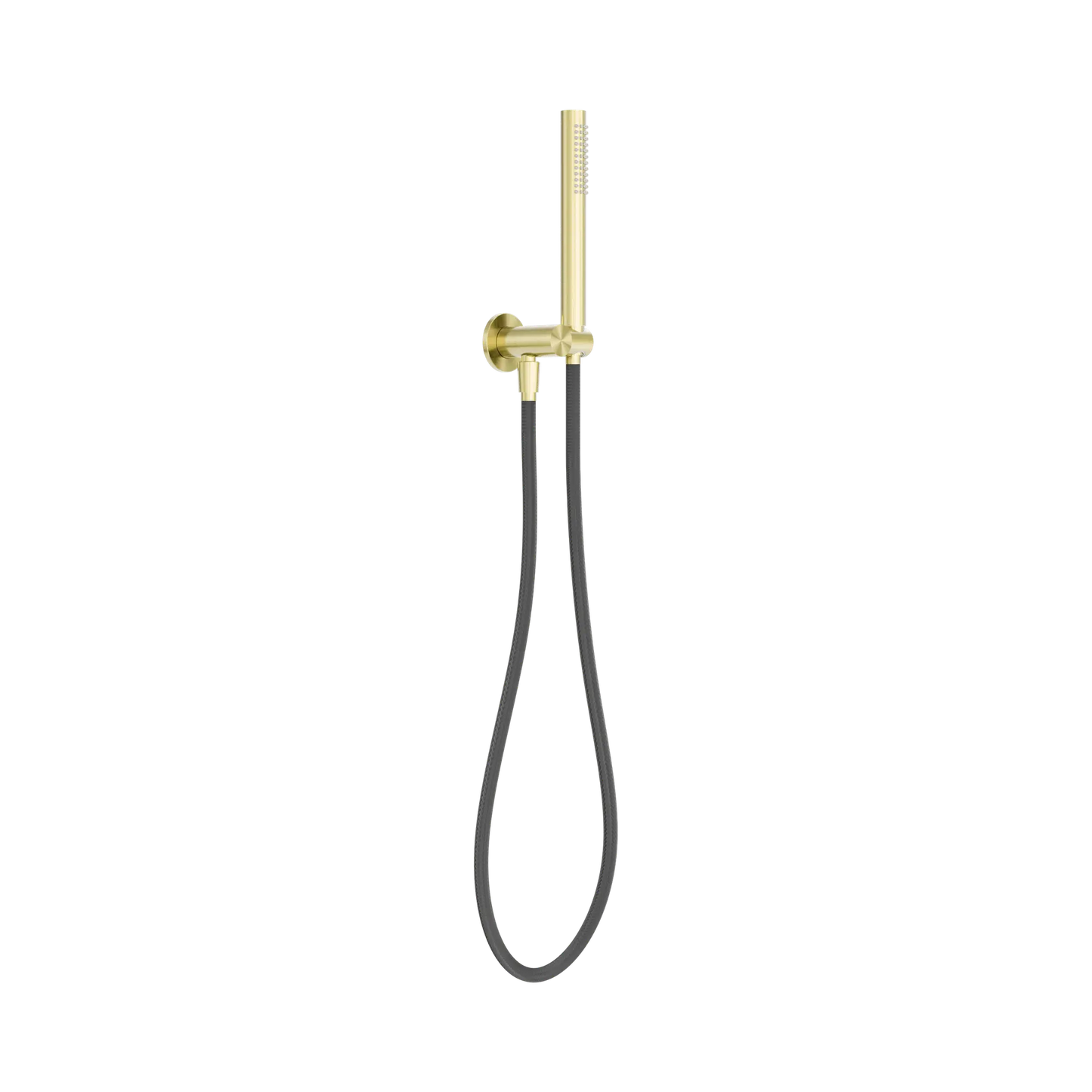 Zen SS316L Shower On Bracket With Outdoor Shower Hose Brushed Gold