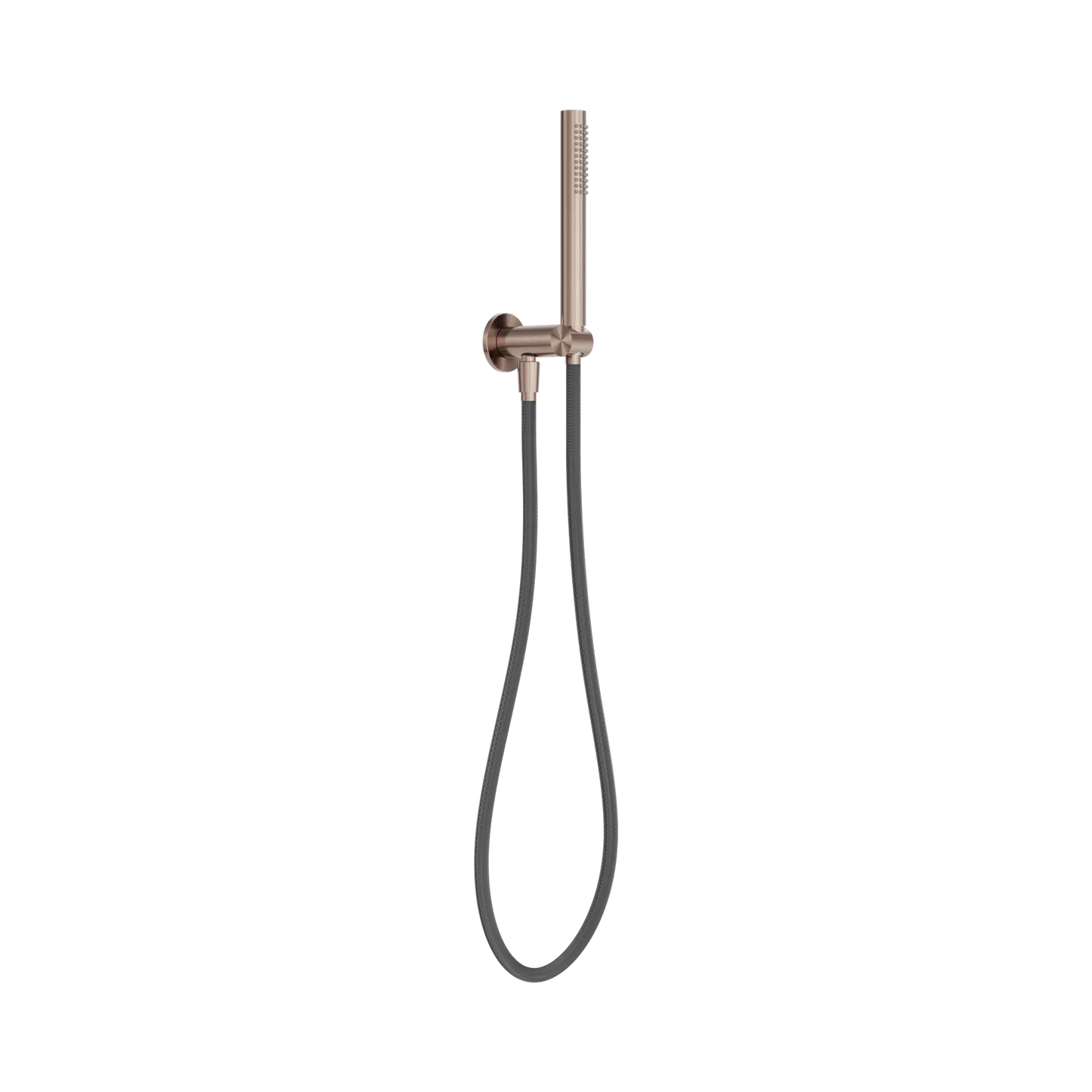 Zen SS316L Shower On Bracket With Outdoor Shower Hose Brushed Bronze