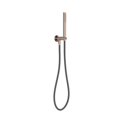 Zen SS316L Shower On Bracket With Outdoor Shower Hose Brushed Bronze