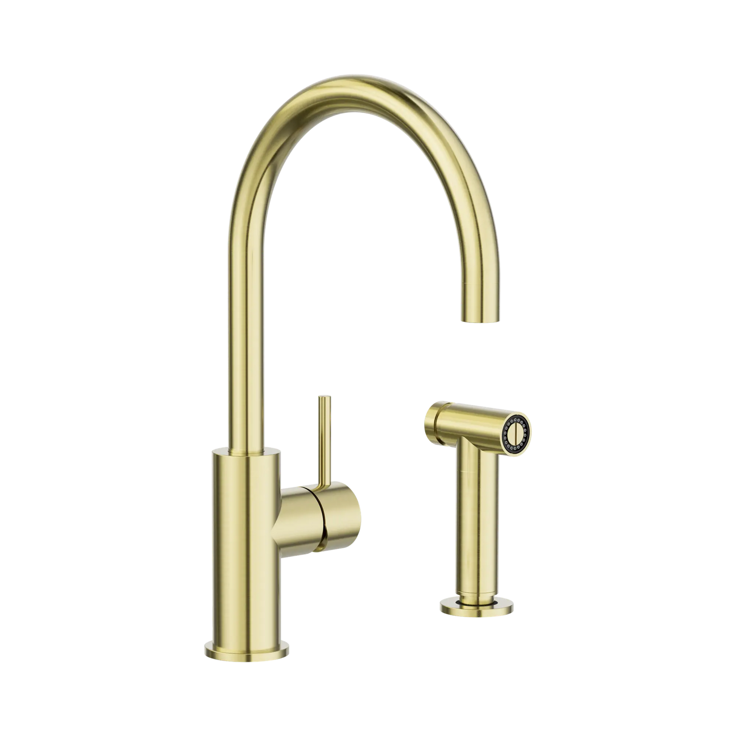 Zen SS316L Kitchen Mixer With Hand Spray Brushed Gold