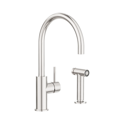 Zen SS316L Kitchen Mixer With Hand Spray Brushed Nickel