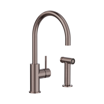 Zen SS316L Kitchen Mixer With Hand Spray Brushed Bronze
