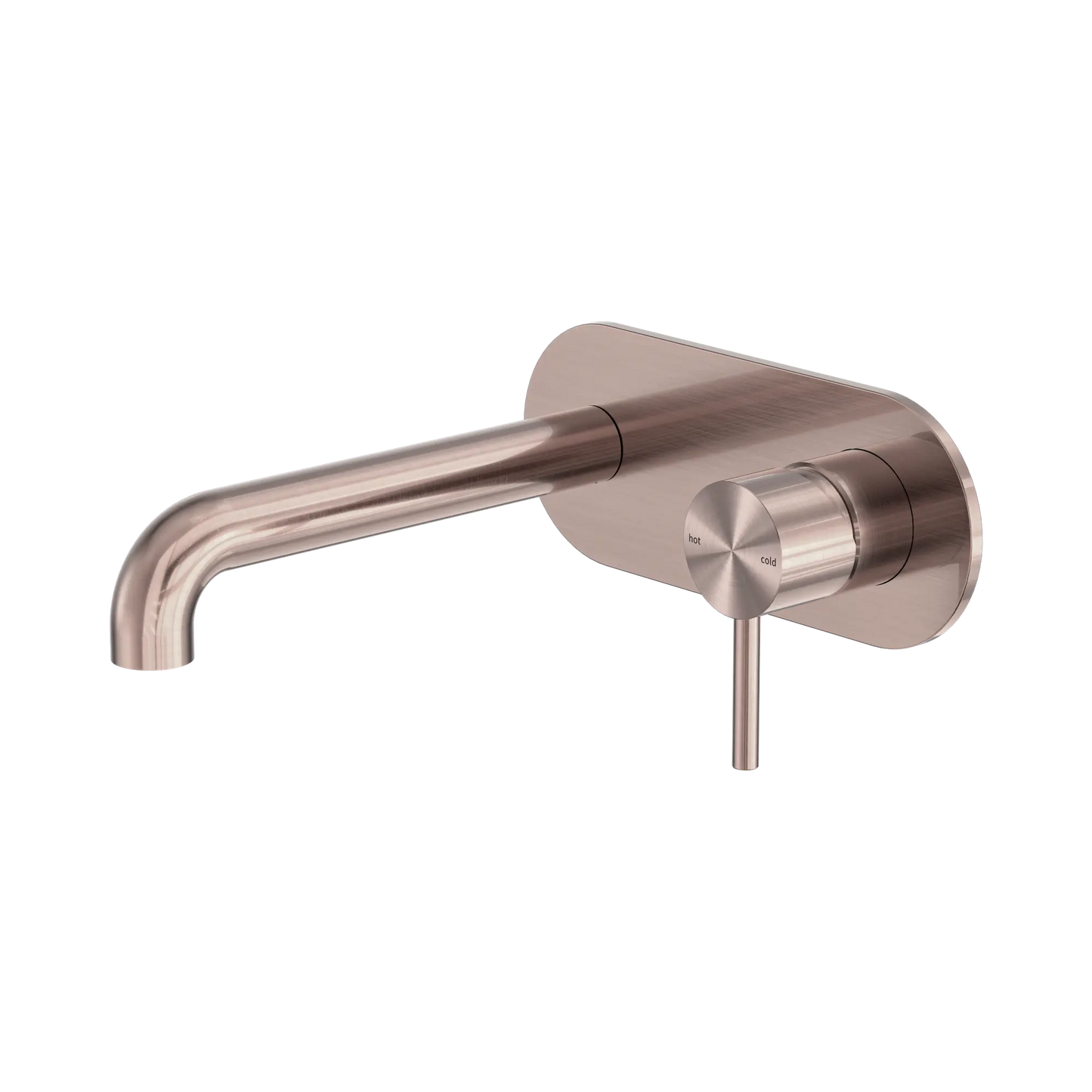 Zen SS316L Wall Basin/Bath Mixer 185mm Spout Brushed Bronze