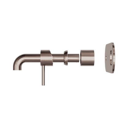 Zen SS316L Wall Basin/Bath Mixer 185mm Spout Trim Kits Only Brushed Bronze