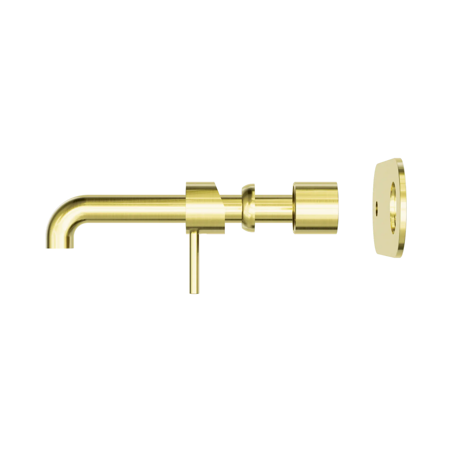 Zen SS316L Wall Basin/Bath Mixer 230mm Spout Trim Kits Only Brushed Gold