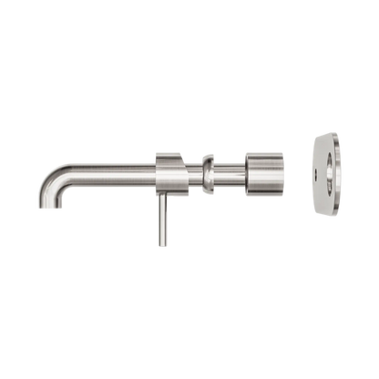Zen SS316L Wall Basin/Bath Mixer 230mm Spout Trim Kits Only Brushed Nickel