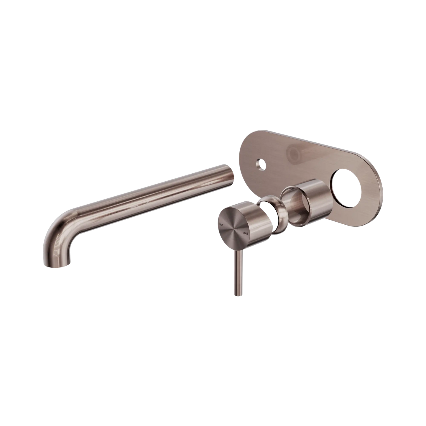 Zen SS316L Wall Basin/Bath Mixer 230mm Spout Trim Kits Only Brushed Bronze