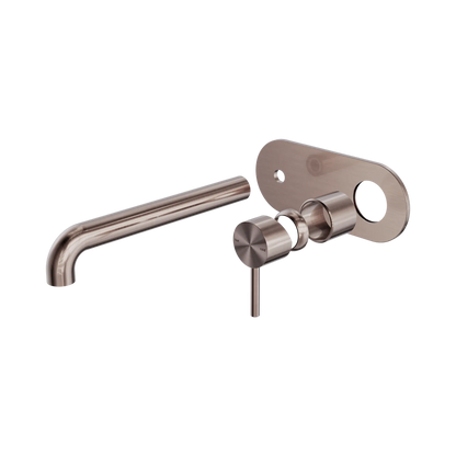 Zen SS316L Wall Basin/Bath Mixer 230mm Spout Trim Kits Only Brushed Bronze