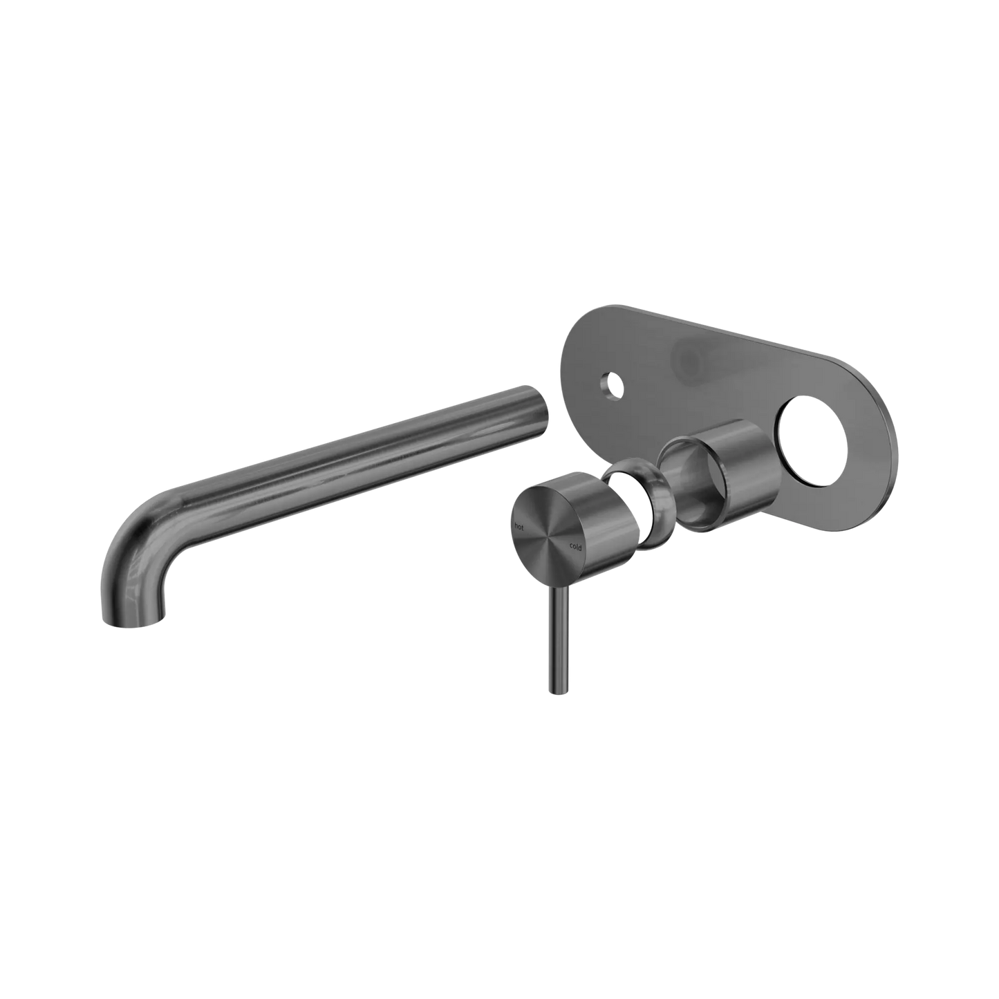 Zen SS316L Wall Basin/Bath Mixer 230mm Spout Trim Kits Only Graphite