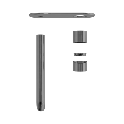 Zen SS316L Wall Basin/Bath Mixer 230mm Spout Trim Kits Only Graphite