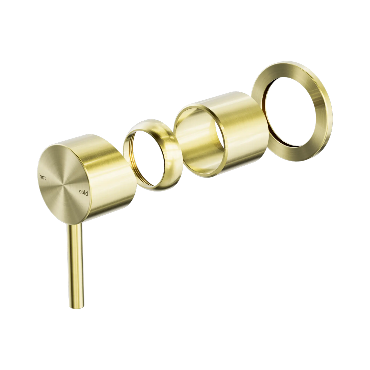 Zen SS316L Shower Mixer Trim Kits Only Brushed Gold
