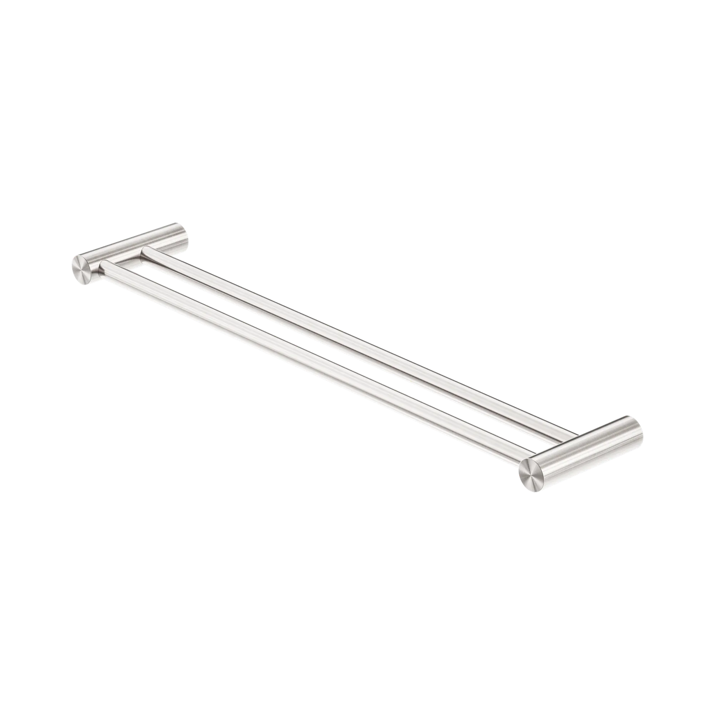 Zen SS316L Double Towel Rail 600mm Brushed Nickel