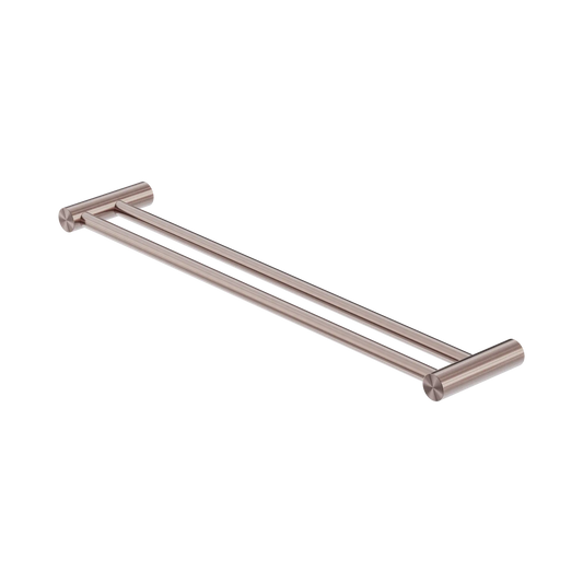 Zen SS316L Double Towel Rail 600mm Brushed Bronze