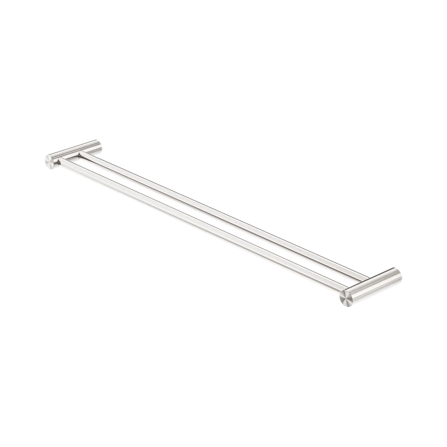 Zen SS316L Double Towel Rail 800mm Brushed Nickel