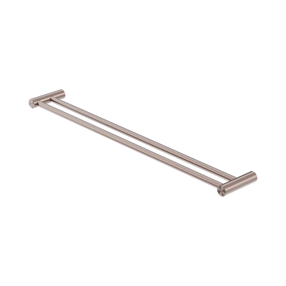 Zen SS316L Double Towel Rail 800mm Brushed Bronze