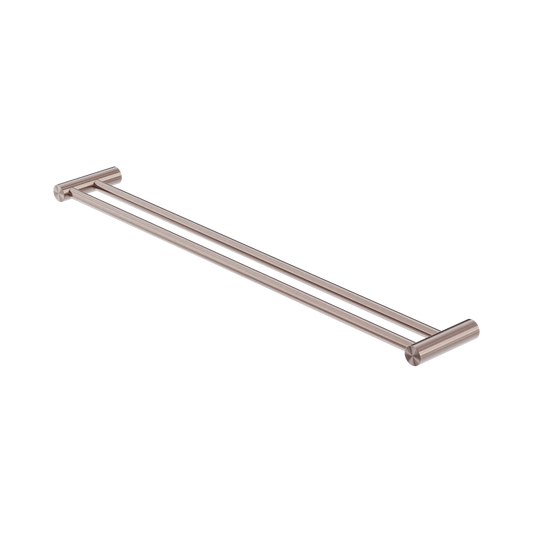 Zen SS316L Double Towel Rail 800mm Brushed Bronze