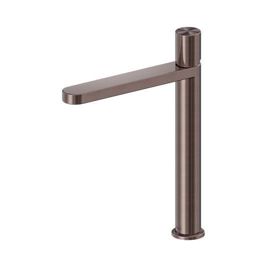 Pure SS316L Tall Basin Mixer Brushed Bronze