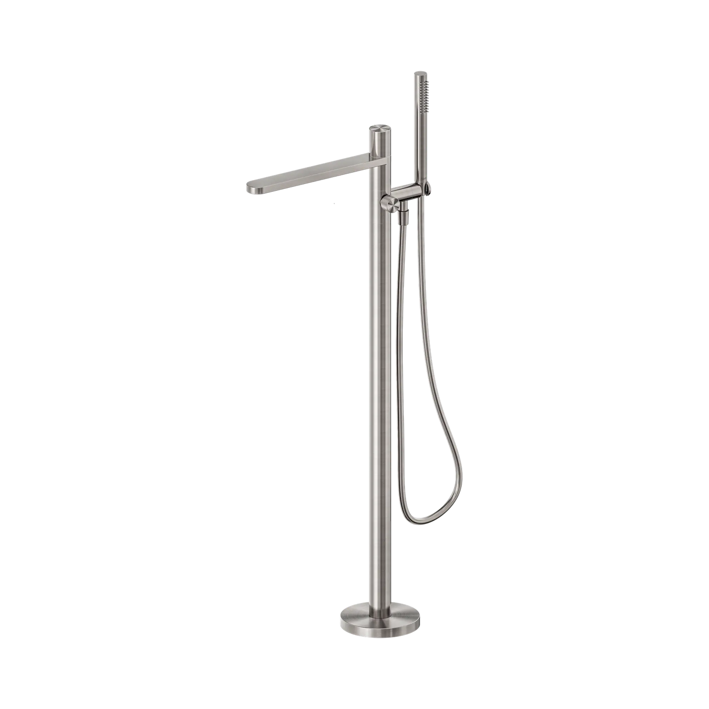 Pure SS316L Progressive Freestanding Bath Mixer Brushed Nickel