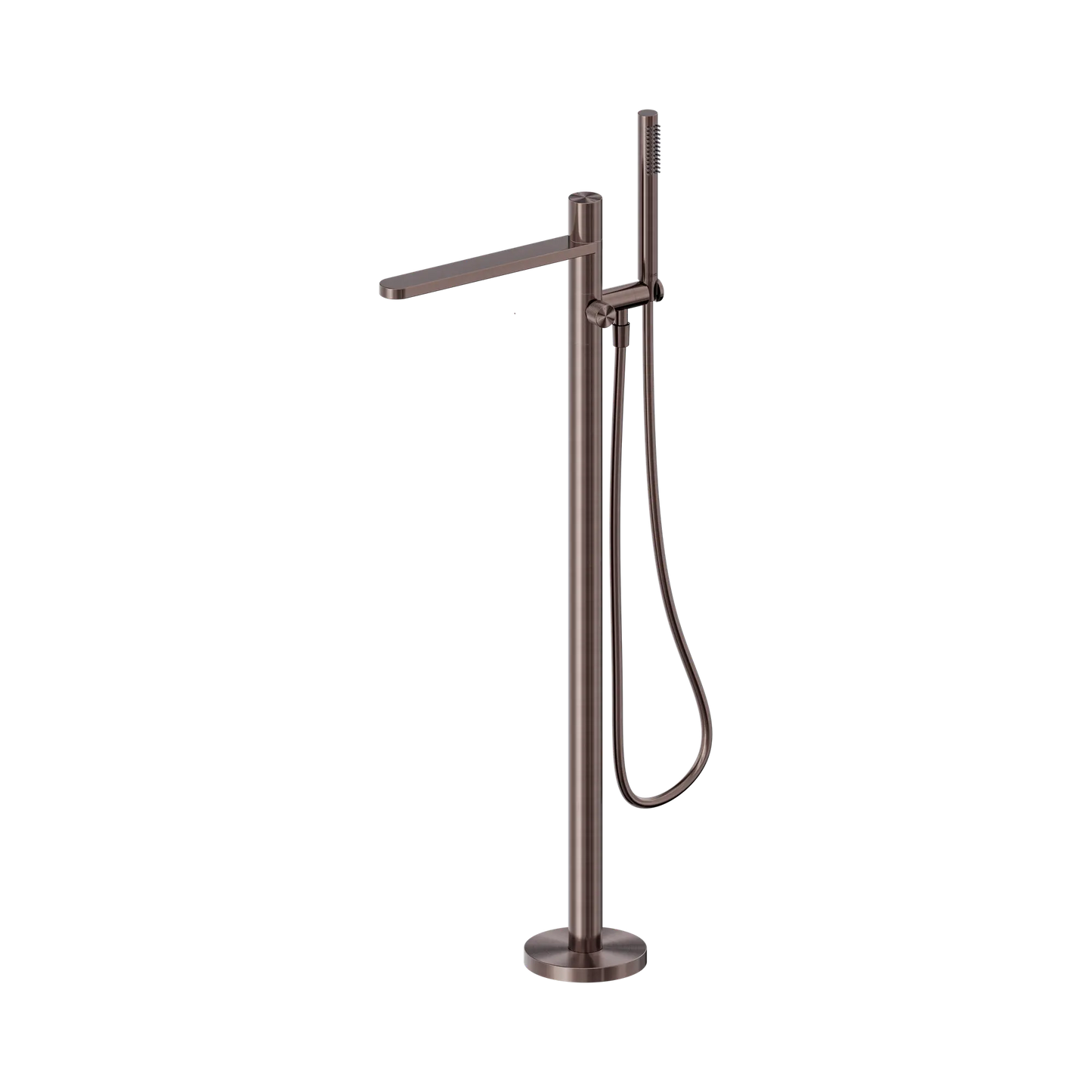 Pure SS316L Progressive Freestanding Bath Mixer Brushed Bronze