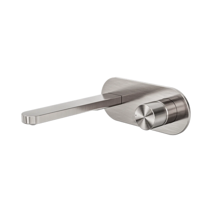 Pure SS316L Progressive Wall Basin/Bath Mixer Brushed Nickel