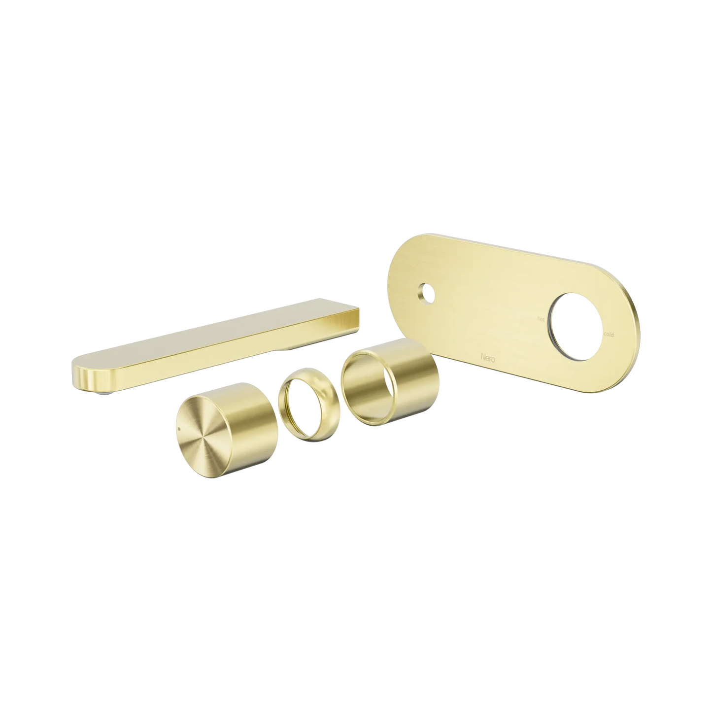 Pure SS316L Progressive Wall Basin/Bath Mixer Trim Kits Only Brushed Gold