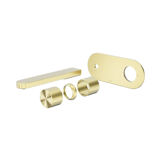 Pure SS316L Progressive Wall Basin/Bath Mixer Trim Kits Only Brushed Gold