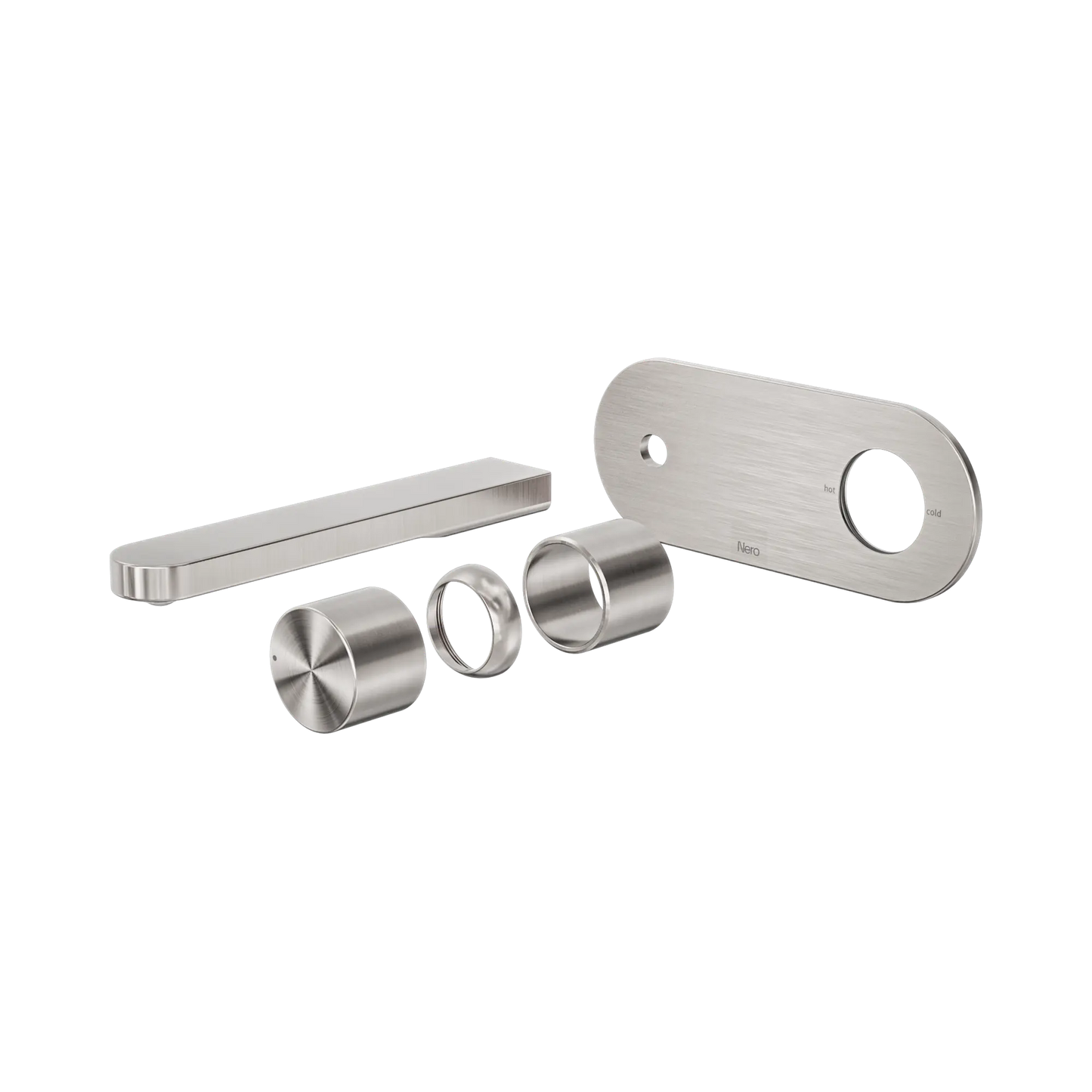 Pure SS316L Progressive Wall Basin/Bath Mixer Trim Kits Only Brushed Nickel