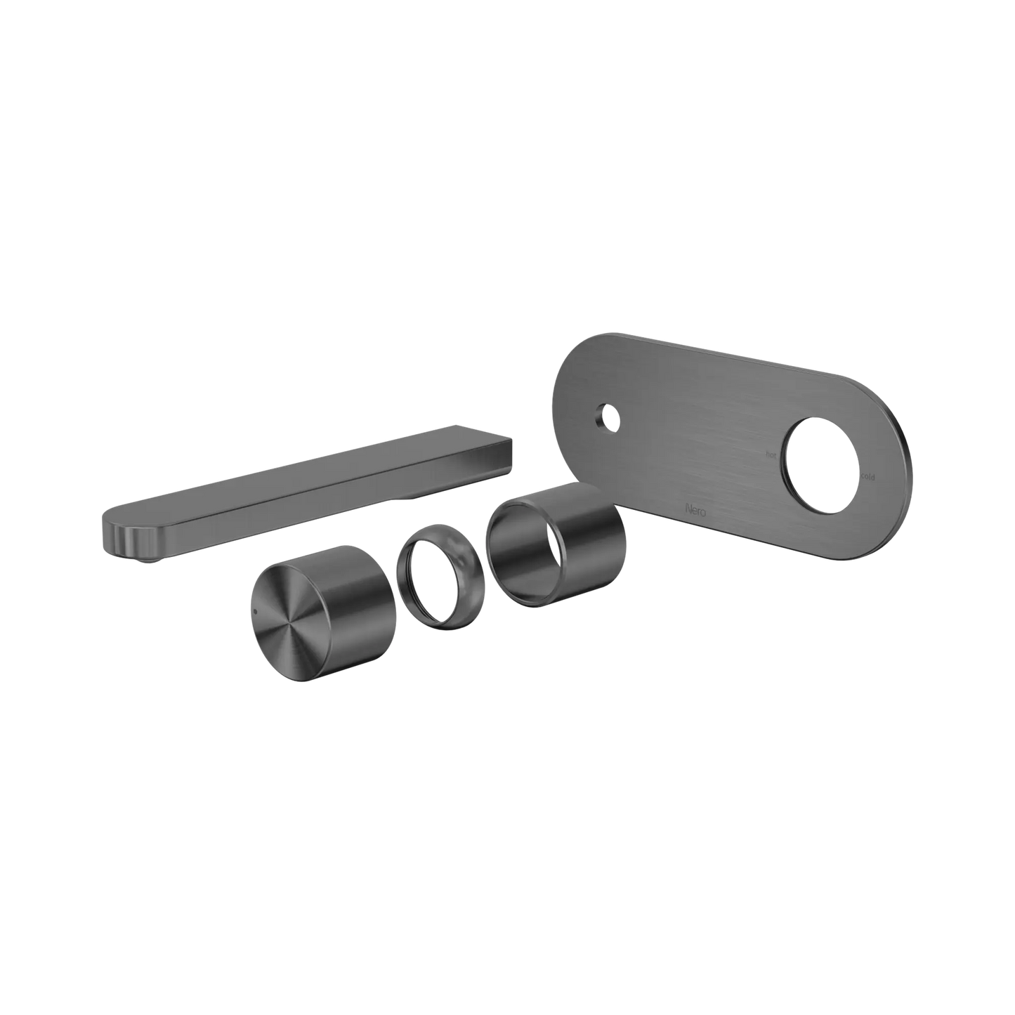 Pure SS316L Progressive Wall Basin/Bath Mixer Trim Kits Only Graphite