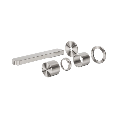 Pure SS316L Progressive Wall Basin/Bath Mixer Separate Back Plate Trim Kits Only Brushed Nickel