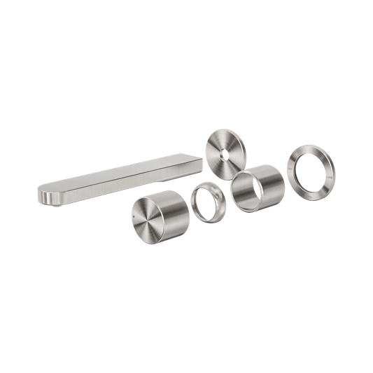Pure SS316L Progressive Wall Basin/Bath Mixer Separate Back Plate Trim Kits Only Brushed Nickel