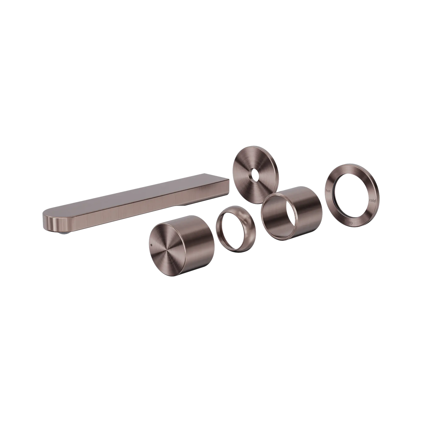 Pure SS316L Progressive Wall Basin/Bath Mixer Separate Back Plate Trim Kits Only Brushed Bronze