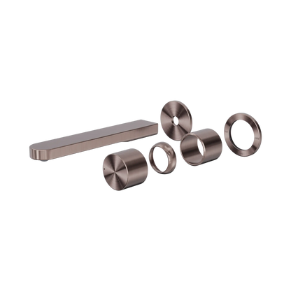 Pure SS316L Progressive Wall Basin/Bath Mixer Separate Back Plate Trim Kits Only Brushed Bronze