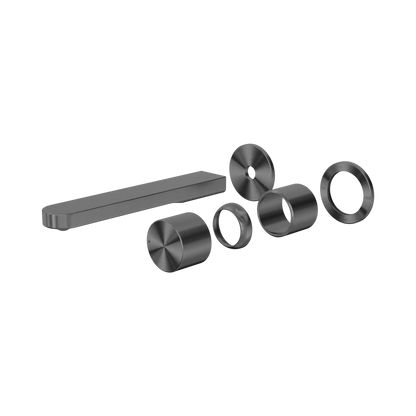 Pure SS316L Progressive Wall Basin/Bath Mixer Separate Back Plate Trim Kits Only Graphite
