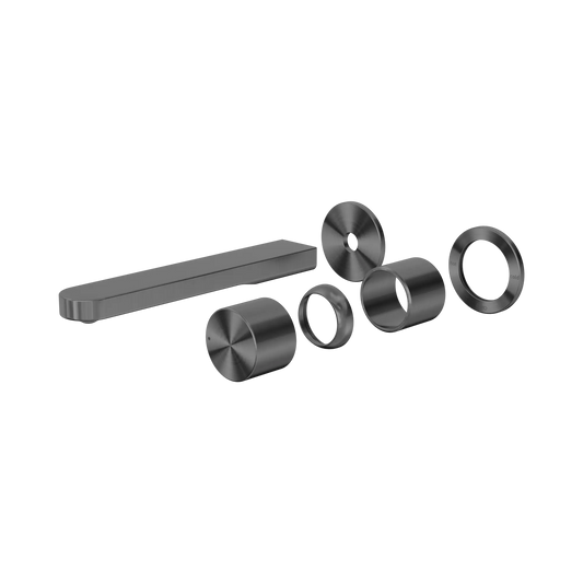 Pure SS316L Progressive Wall Basin/Bath Mixer Separate Back Plate Trim Kits Only Graphite