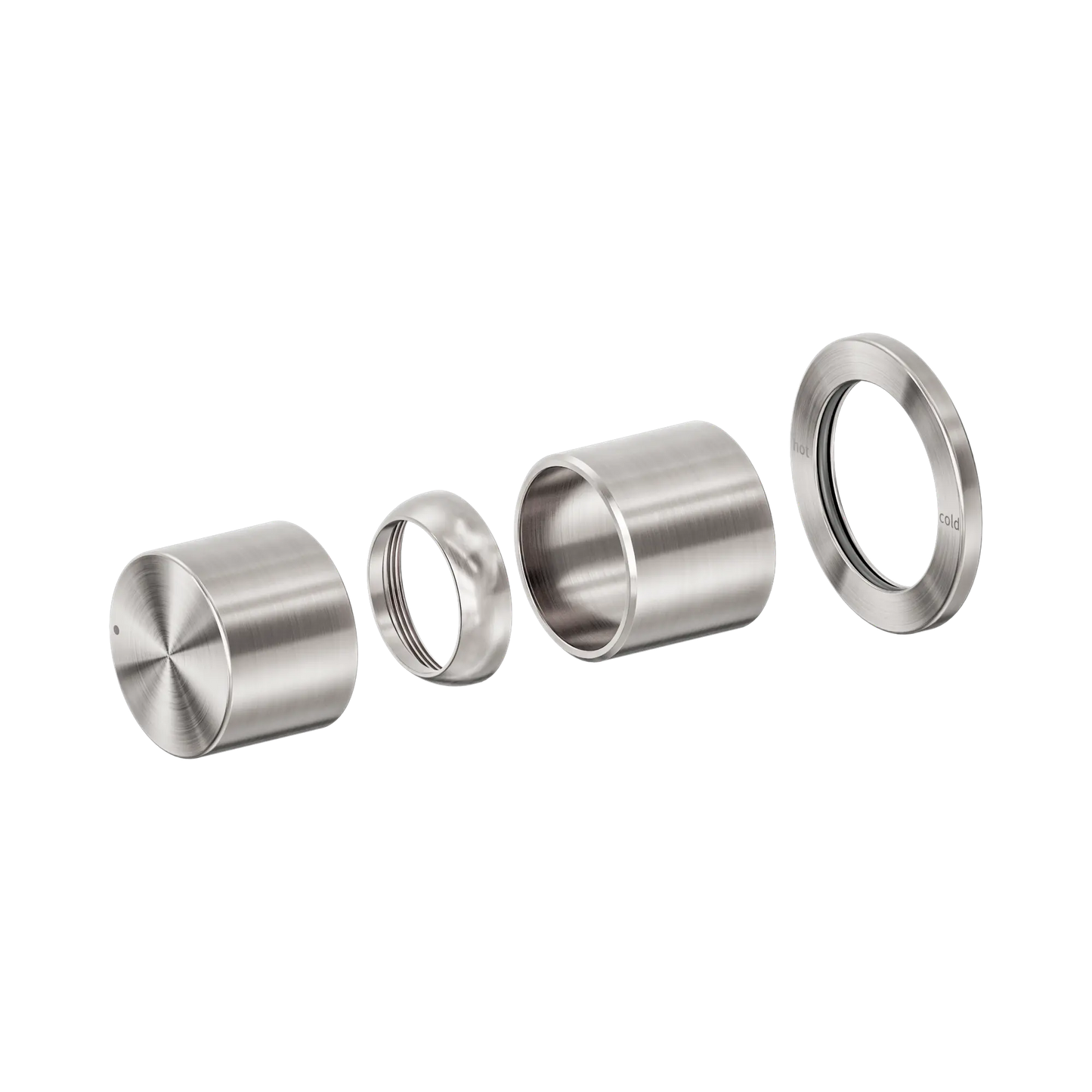 Pure SS316L Progressive Shower Mixer Trim Kits Only Brushed Nickel
