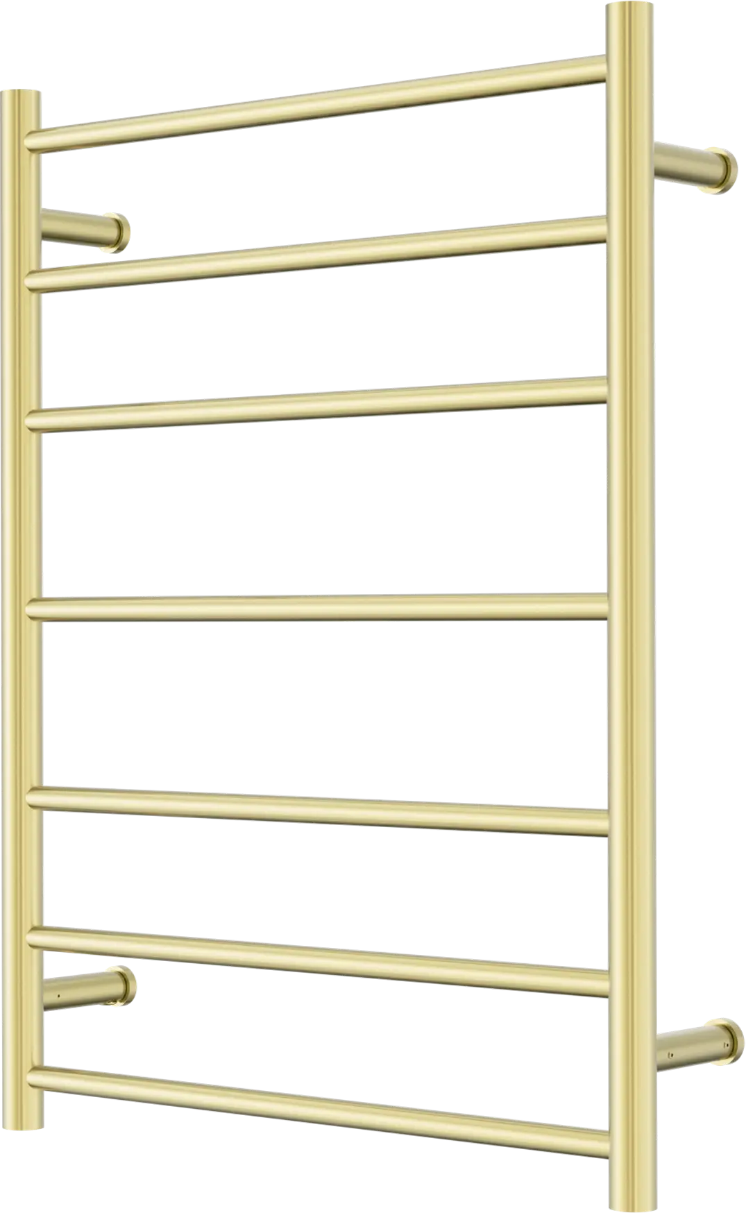 Mecca 240V 7 Bar Heated Towel Ladder Brushed Gold