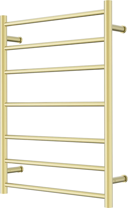 Mecca 240V 7 Bar Heated Towel Ladder Brushed Gold