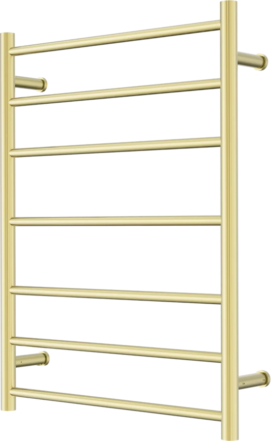 Mecca 240V 7 Bar Heated Towel Ladder Brushed Gold