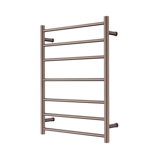 Mecca 240V 7 Bar Heated Towel Ladder Brushed Bronze